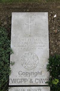 Boulogne Eastern Cemetery - Boyd, Thomas