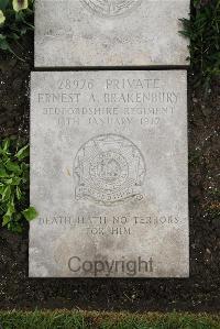 Boulogne Eastern Cemetery - Brakenbury, Ernest Alfred