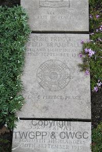 Boulogne Eastern Cemetery - Bramhall, Fred