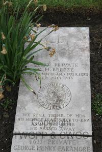 Boulogne Eastern Cemetery - Breeze, George Henry