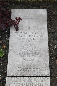 Boulogne Eastern Cemetery - Brown, James