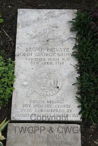 Boulogne Eastern Cemetery - Brown, John George