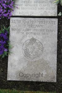 Boulogne Eastern Cemetery - Brown, J