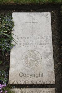 Boulogne Eastern Cemetery - Brown, Walter Frederick