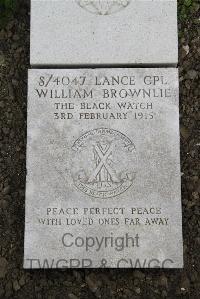 Boulogne Eastern Cemetery - Brownlie, William