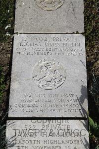 Boulogne Eastern Cemetery - Bullin, Thomas James