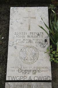 Boulogne Eastern Cemetery - Burdett, John