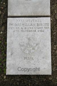 Boulogne Eastern Cemetery - Burgess, Thomas William