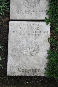 Boulogne Eastern Cemetery - Burke, E F