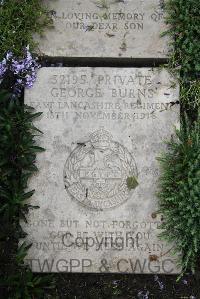 Boulogne Eastern Cemetery - Burns, George