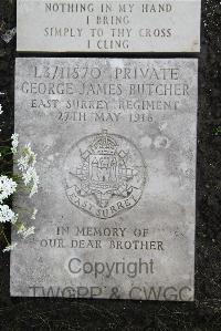 Boulogne Eastern Cemetery - Butcher, George James