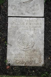 Boulogne Eastern Cemetery - Byford, William Frederick