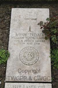 Boulogne Eastern Cemetery - Cadden, William Young