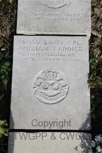 Boulogne Eastern Cemetery - Caddick, William