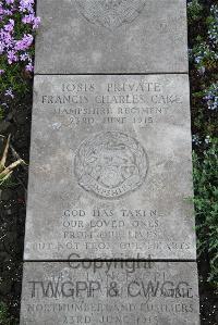 Boulogne Eastern Cemetery - Cake, Francis Charles