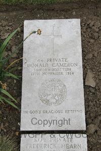 Boulogne Eastern Cemetery - Cameron, Donald