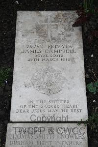 Boulogne Eastern Cemetery - Campbell, James