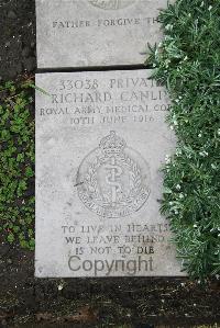 Boulogne Eastern Cemetery - Canlin, Richard