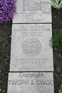 Boulogne Eastern Cemetery - Carr, Bertrand George