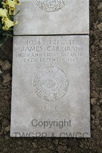 Boulogne Eastern Cemetery - Carriban, James