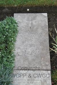 Boulogne Eastern Cemetery - Chapman, John