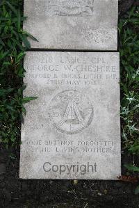 Boulogne Eastern Cemetery - Cheshire, George Woodford