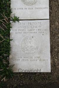 Boulogne Eastern Cemetery - Chew, James