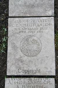 Boulogne Eastern Cemetery - Christiansen, Charles Edward