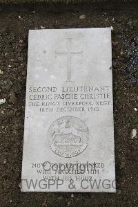 Boulogne Eastern Cemetery - Christie, Cedric Pasche