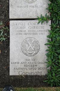 Boulogne Eastern Cemetery - Christie, John