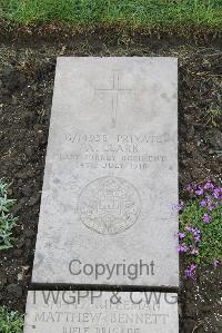 Boulogne Eastern Cemetery - Clark, A