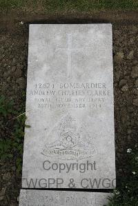 Boulogne Eastern Cemetery - Clarke, Andrew Charles