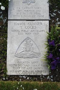 Boulogne Eastern Cemetery - Cocks, Thomas