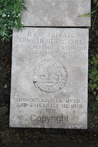 Boulogne Eastern Cemetery - Cole, Edward Henry