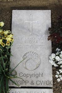 Boulogne Eastern Cemetery - Cole, E