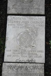 Boulogne Eastern Cemetery - Coleman, Herbert John