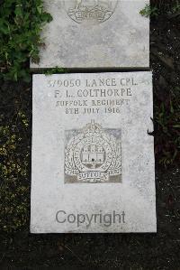 Boulogne Eastern Cemetery - Colthorpe, F L