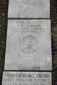 Boulogne Eastern Cemetery - Cordier, J T