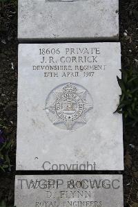 Boulogne Eastern Cemetery - Corrick, J R