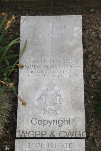 Boulogne Eastern Cemetery - Coster, Thomas Albert