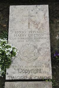 Boulogne Eastern Cemetery - Cotton, Harry