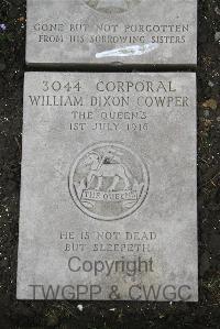 Boulogne Eastern Cemetery - Cowper, William Dixon