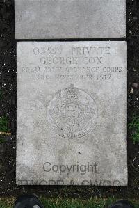 Boulogne Eastern Cemetery - Cox, George