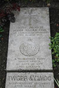 Boulogne Eastern Cemetery - Cox, John Algar