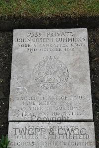 Boulogne Eastern Cemetery - Cummings, John Joseph