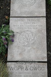 Boulogne Eastern Cemetery - Curtin, J