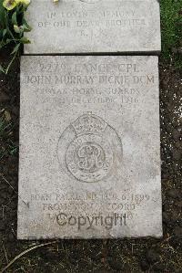 Boulogne Eastern Cemetery - Dickie, John Murray