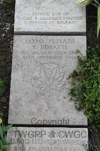 Boulogne Eastern Cemetery - Dimatti, P