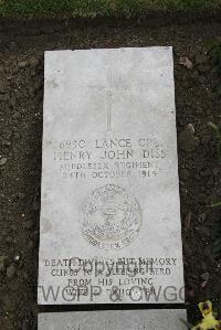 Boulogne Eastern Cemetery - Diss, Henry John