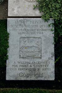 Boulogne Eastern Cemetery - Dixon, Joseph Wilson